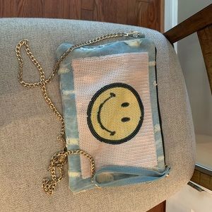 Denim Crossbody / Wristlet Bag